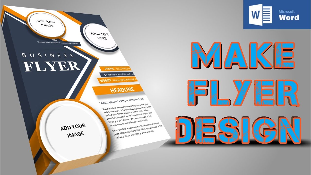 how-to-make-a-custom-flyer-design-in-ms-word-tutorial-outstanding