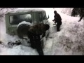 Передвижение на УАЗе по глубокому снегу. Закан- Карапырь
