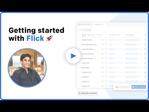 Getting Started with Flick | Instagram Hashtag Research Tool