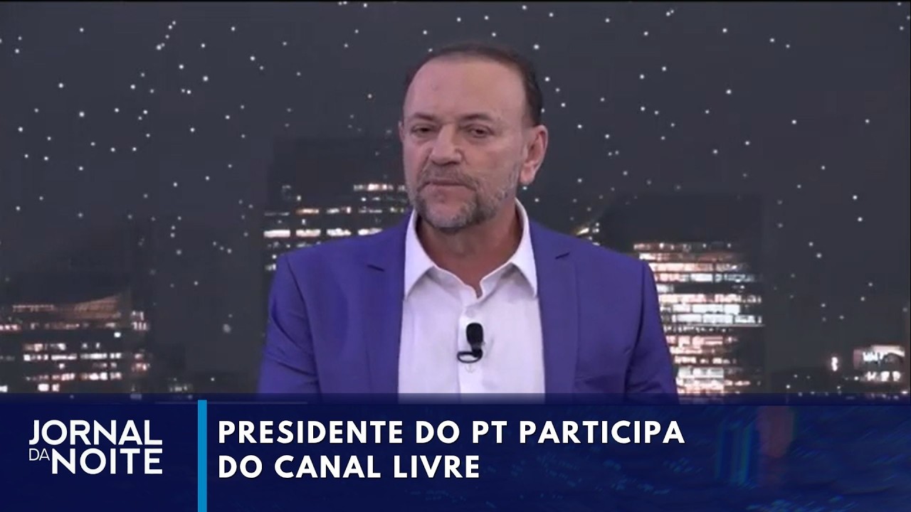 Presidente do PT participa do Canal Livre