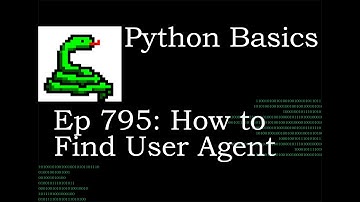 Python Basics Tutorial How to Find User Agent Data || Web Scraping