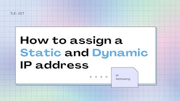 Assigning Static and Dynamic IP Address