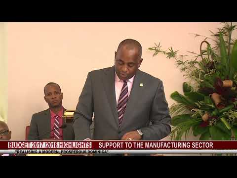 2017 2018 BUDGET HIGHLIGHTS : SUPPORT TO THE MANUFACTURING SECTOR
