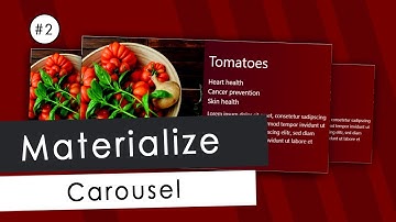 Materialize carousel options and customization – Part 2