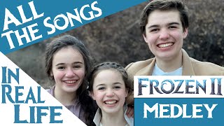 Frozen 2 in 9 minutes: ALL the songs in real life! Live action DISNEY medley sung by 3 siblings