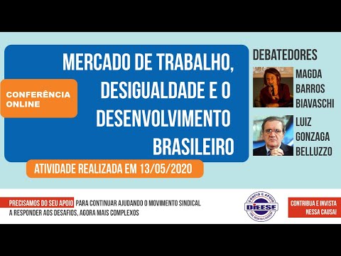 Conferência online: Mercado de trabalho, desigualdade e o desenvolvimento brasileiro