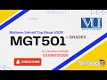 🎯 VU MGT501 Midterm MCQs Solved | Human Resource Management | 100% Success