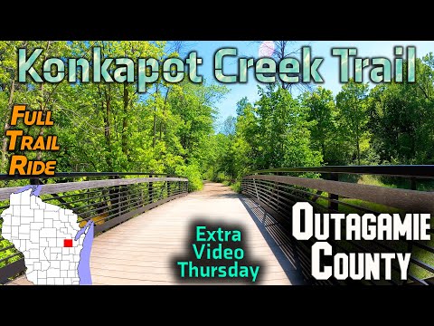 Konkapot Creek Trail: Kaukauna, Wisconsin - Full Trail - Round Trip - May 2023