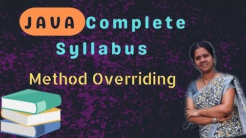 Method overriding in java || 21 || JAVA COURSE in telugu
