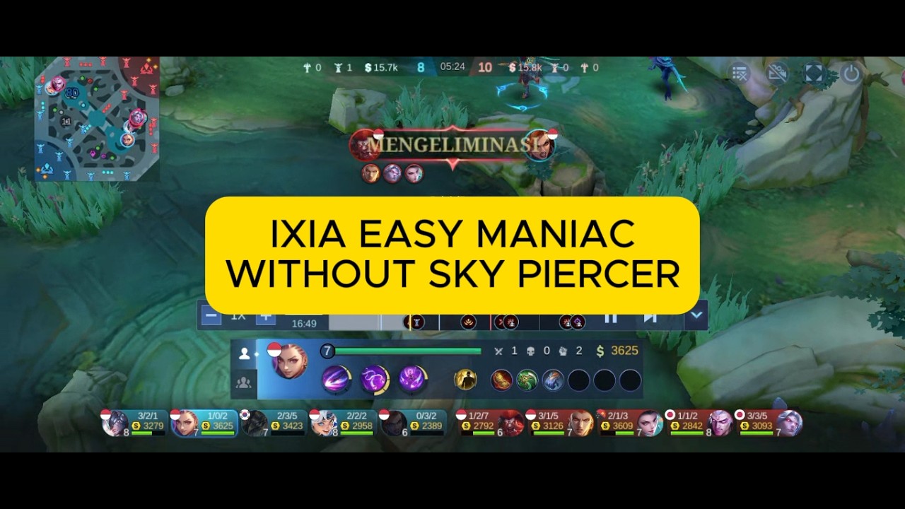 2 TIME MANIAC WITH IXIA #ixiamlbb #maniac #mobilelegends