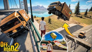 Trolling NPCs With Ramp In New Update V1.2 OTR2 | Off The Road 2 Android Game Play HD screenshot 5