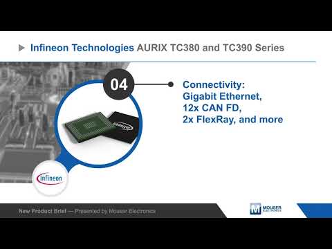 Infineon Technologies AURIX™ TC3xx Microcontrollers — New Product Brief | Mouser Electronics