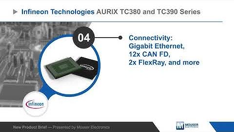 Infineon Technologies AURIX™ TC3xx Microcontrollers — New Product Brief | Mouser Electronics