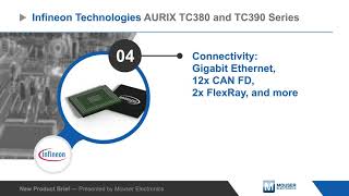 Infineon Technologies AURIX™ TC3xx Microcontrollers — New Product Brief | Mouser Electronics