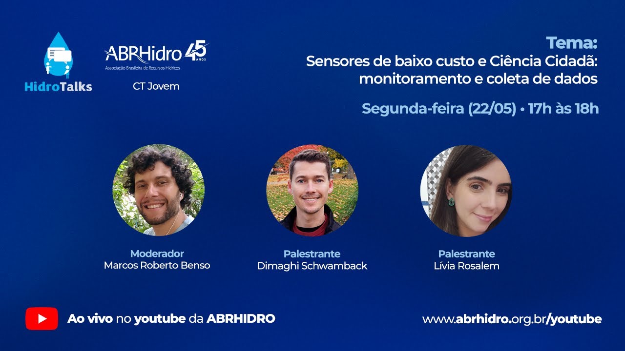 Hidrotalks - Sensores de baixo custo e Ciência Cidadã: monitoramento e coleta de dados