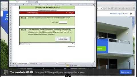 Excel VBA - Zillow Sale Extractor