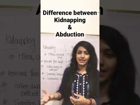 Difference between Kidnapping