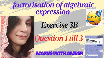 Exercise 3B Question 1 till 3|| maths class 8||updated edition||factorisation