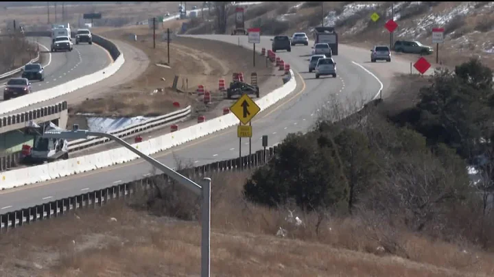 There is a warning to drivers about major construction going on south of Colorado Springs on I-25
