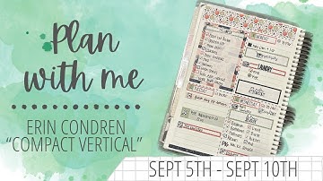 PLAN WITH ME | A5 “COMPACT VERTICAL” | FT. PLANNERKATE stickers