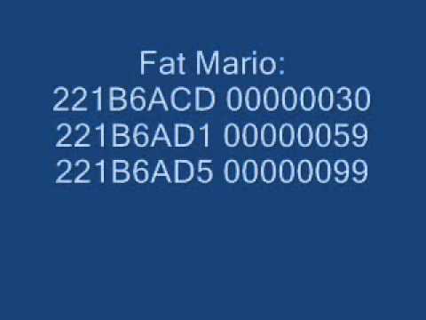 NEW SUPER MARIO BROS AR codes