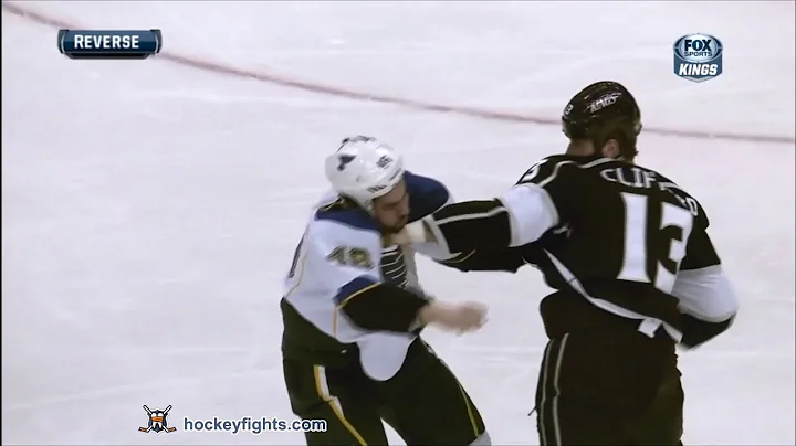 Roman Polak vs Kyle Clifford Mar 5, 2013