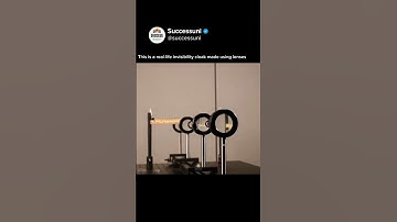 This is a real-life invisibility cloak made using lenses