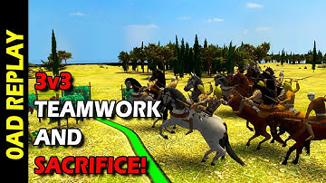 0AD - 3v3 Teamwork and Sacrifice!