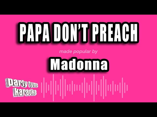 マドンナ　Papa Don't Preach　Disconet 12”　プリンス Madonna - Papa Don't Preach (12 Inch #Remix) - YouTube