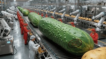 Inside a Factory: From Harvest to Pack — The Making of Crunchy Pickled Cucumbers (Full Process)