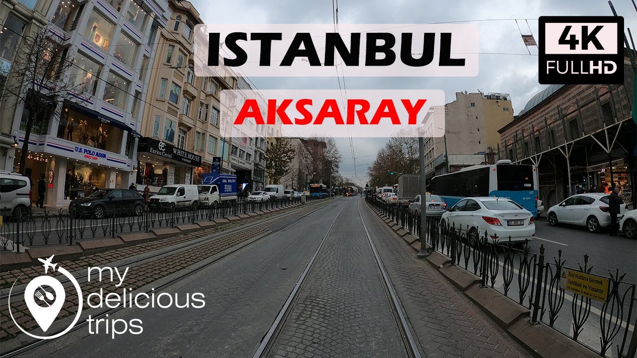 Istanbul city walking tour WALKING IN AKSARAY ISTANBUL IN 4Kwalk in