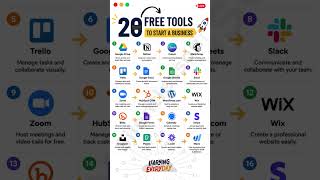 20 Free Tools to Start A Business #coder #tools #ai #reels #javascript #html #startup #developer