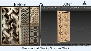 How to Make CNC Cutting design 3ds max model l Clarity Architects