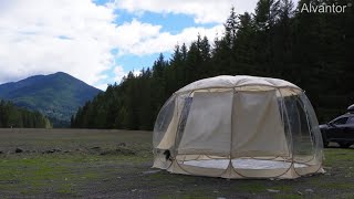[Feedback] Solo Setup and Fold Down of Alvantor 15'×15' Bubble Tent: Camping Adventure!