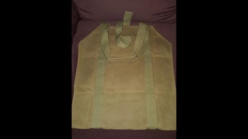 MyHomeIdeas Waxed Canvas Firewood Log Carrier