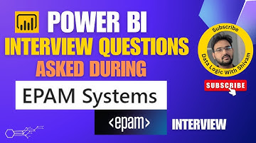 EPAM Systems - Power BI Interview Questions | DAX | Power BI