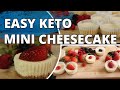 Easy Keto Mini Cheesecake | INSANELY delicious! | All the way to the crust! | Keto for beginners