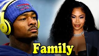 Stefon Diggs Family With Girlfriend Tae Heckard 2024