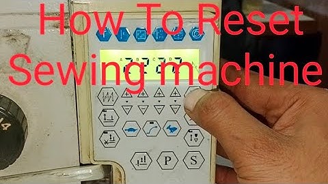Reset  all Sewing machine Zoje Jack Juki  How To Reset Zoje Sewing machine #video #sewingmachine