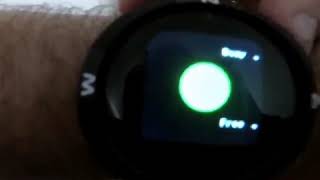Bangle.js as a Bluetooth LE I'm on a Call button