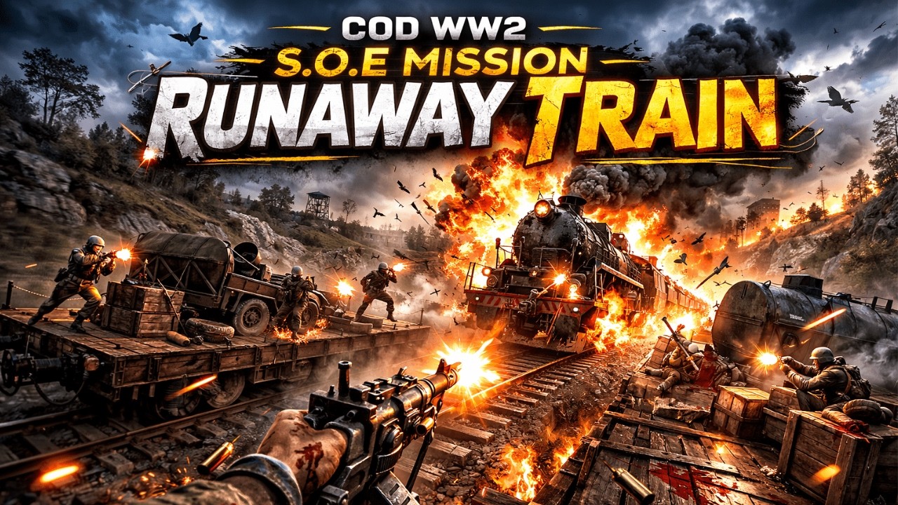 COD WW2 S.O.E – Runaway Train Mission 🚂🔥 - YouTube