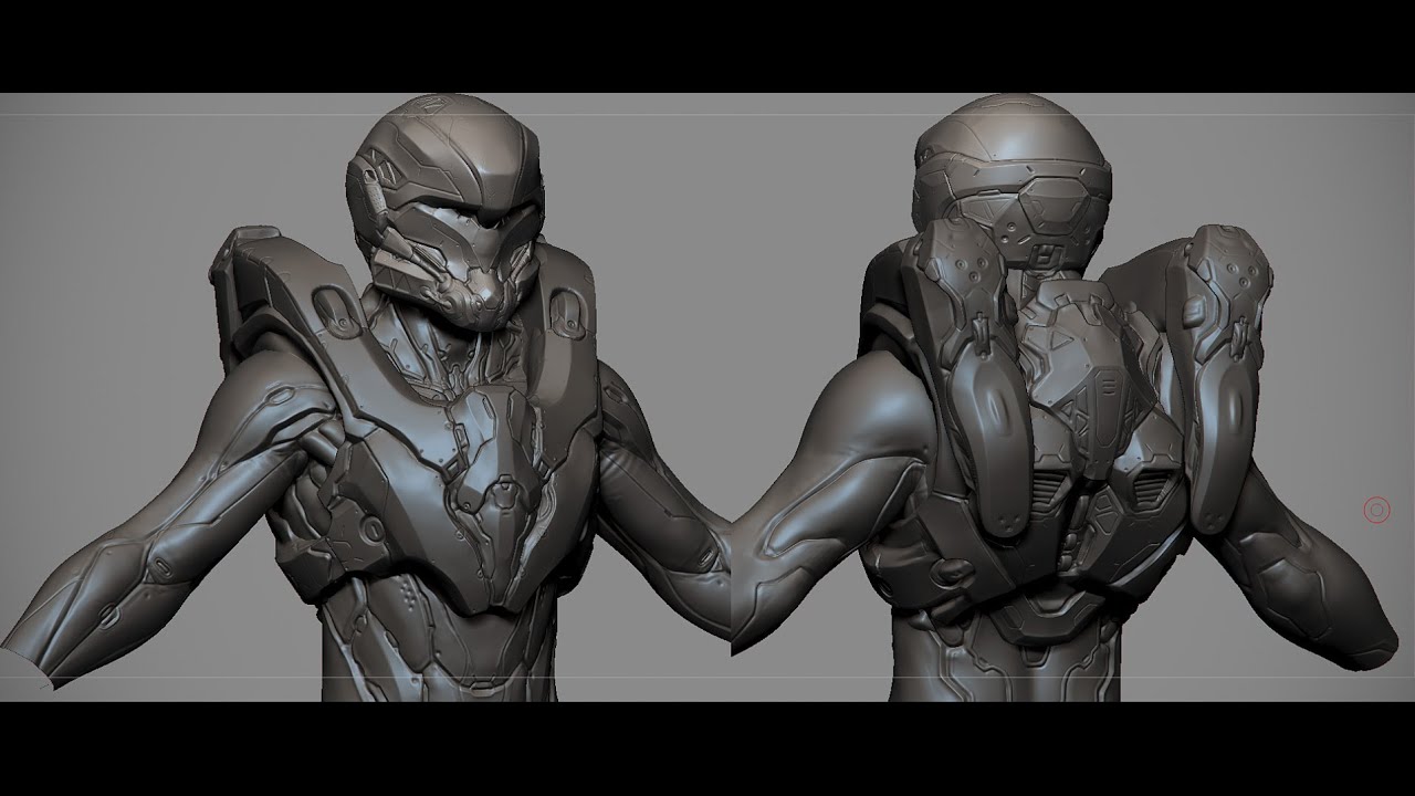 hard surface zbrush armor