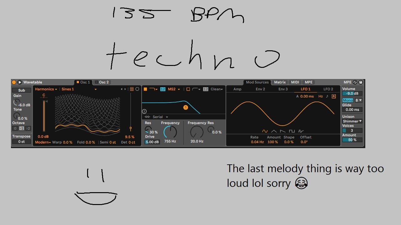Techno Production | Wavetable Workflow | Dark Techno in Ableton live
