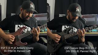 GUITAR TONE BATTLE - ESP E-II VS ESP CUSTOM SHOP KH-2