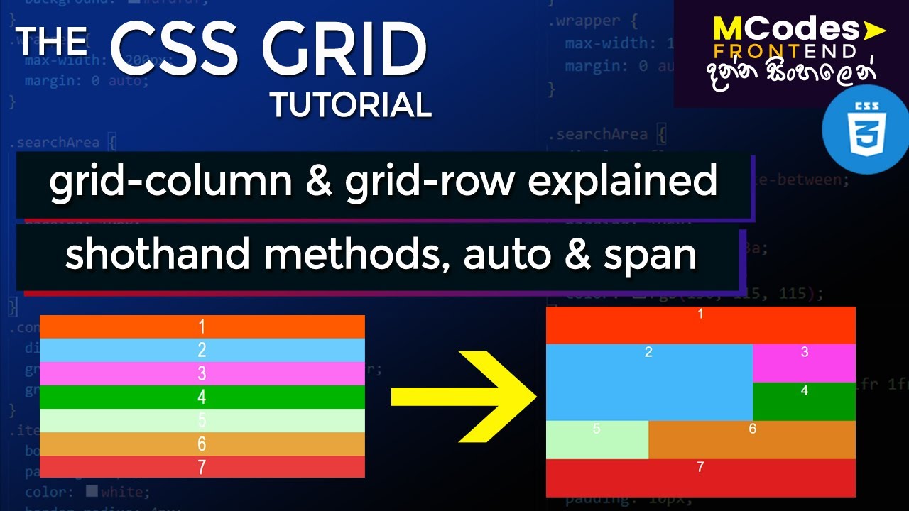 Column start. Grid column.