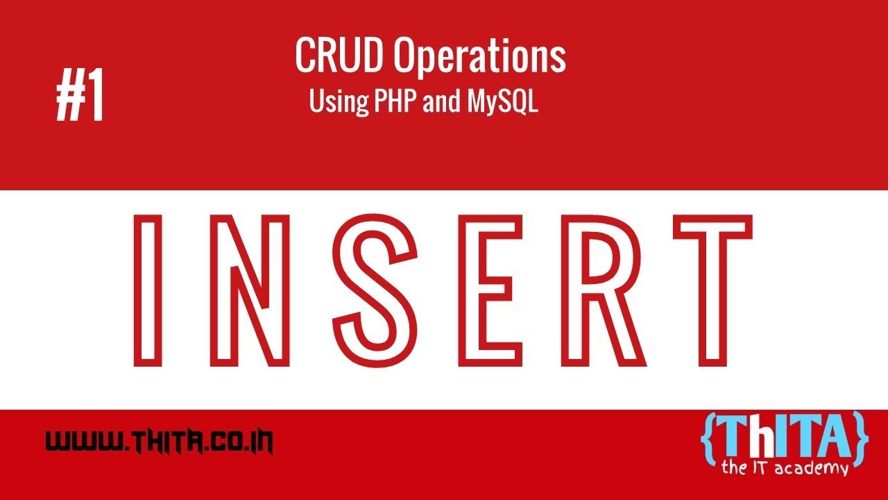 How to Insert data into database with PHP & MySql - YouTube