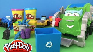 Playdoh TONKA Construction Rowdy the Trash Tossin' Garbage Truck - diggin' rigs mighty machines