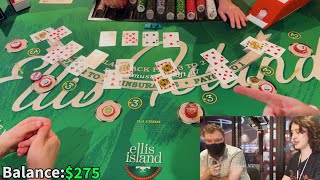 We Played SIX Hands of Blackjack at Once in Las Vegas! 