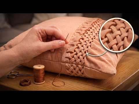 DIY Lattice Smocked Pillow Case: Mindful Hand Sewing