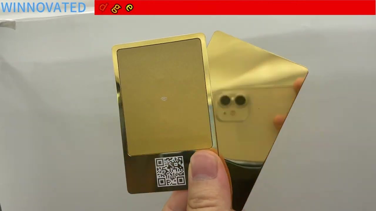 Contactless Stainless Steel Blank Programable NFC Metal Business Card